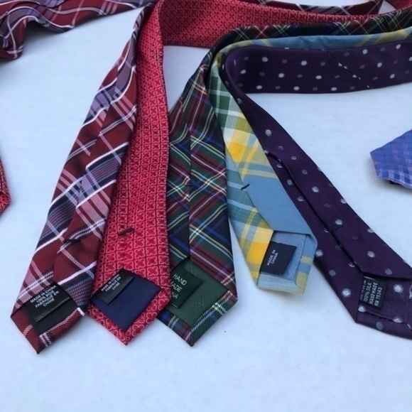 6- designers men’s tie 100% silk bundle - Picture 5 of 5